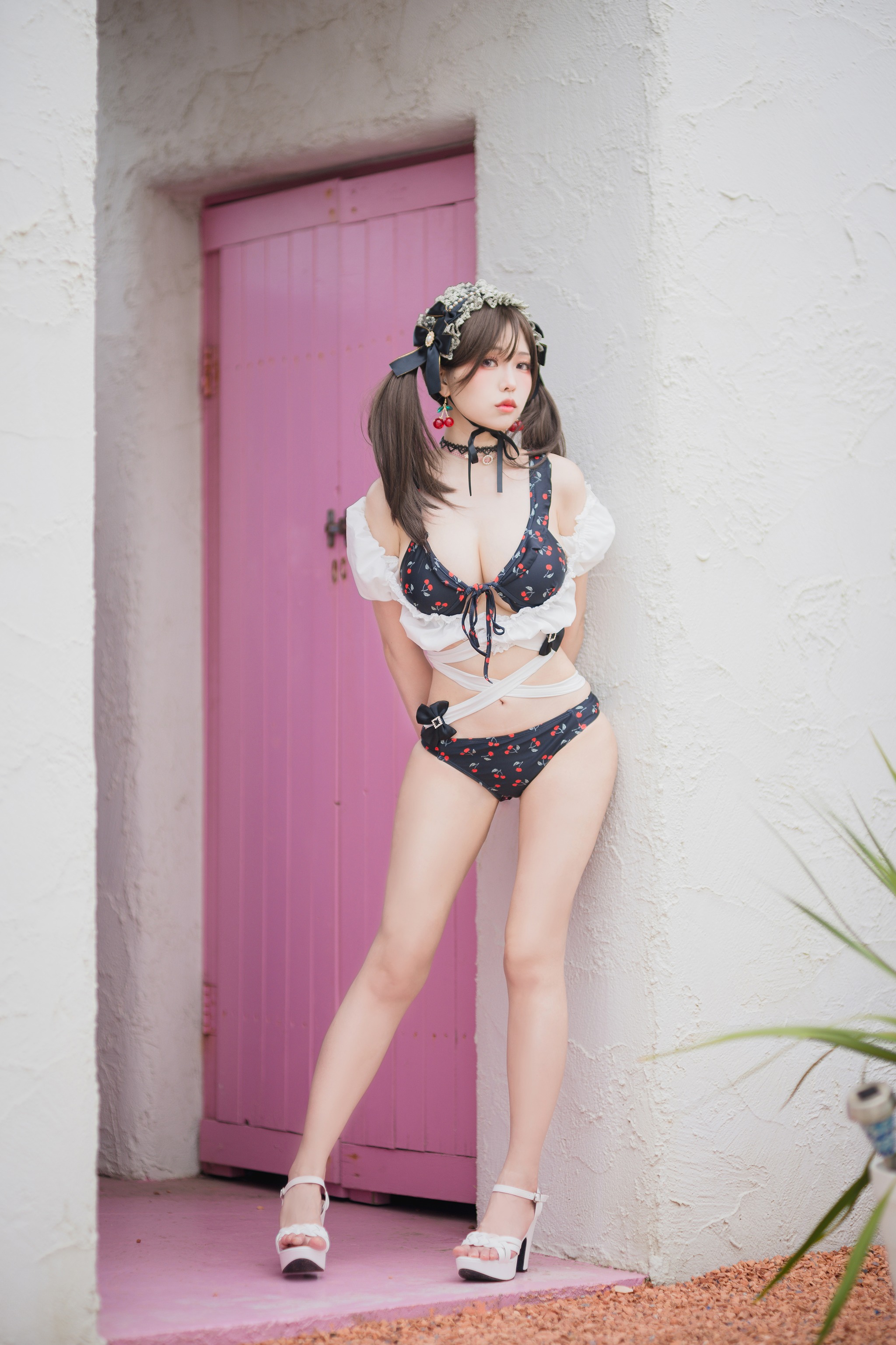 图片[1]-ElyEE子 – NO.144 2023.august B-櫻桃地雷系少女 Cherry Ground Mine Girl [22P]-XikXak